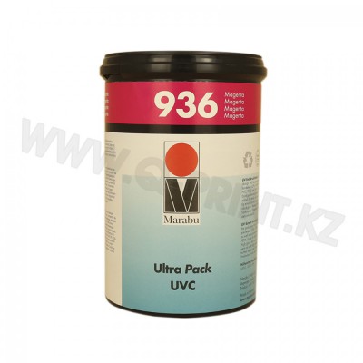 UVC 936 УФ-отверждаемая трафаретная краска для предварительно обработанного полиэтилена и полипропилена, полиэстера PET и PETG, жесткого ПВХ, поликорбаната (PC) и полистерола (PS)  UVC 936 маджента