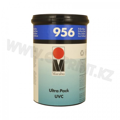 UVC  956 УФ-отверждаемая трафаретная краска для предварительно обработанного полиэтилена и полипропилена, полиэстера PET и PETG, жесткого ПВХ, поликорбаната (PC) и полистерола (PS)  UVC  956 ярко синий