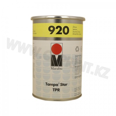 Краска для тампонной печати на предварительно обработанных полиэтиле и полипропилене, металлах и лакированных поверхностях  TPU 920  лимонный