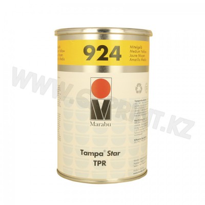 TPR 924 Тампонная краска для печати по полистеролу ABS- и SAN-пластикам, поликарбанату, акриловому стеклу, жесткому ПВХ и лакированным поверхностям TPR 924  (средне-желтый)