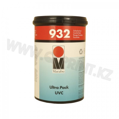 UVC  932 УФ-отверждаемая трафаретная краска для предварительно обработанного полиэтилена и полипропилена, полиэстера PET и PETG, жесткого ПВХ, поликорбаната (PC) и полистерола (PS)  UVC  932 алый