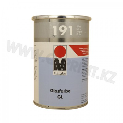 GL191 Краска для тампонной печати по стеклу, керамике, металлам, алюминию, хромированным деталям, лакированным поверхностям и дуропластам GL191 серебро