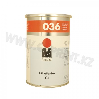 GL36 Краска для тампонной печати по стеклу, керамике, металлам, алюминию, хромированным деталям, лакированным поверхностям и дуропластам GL36  красная киноварь